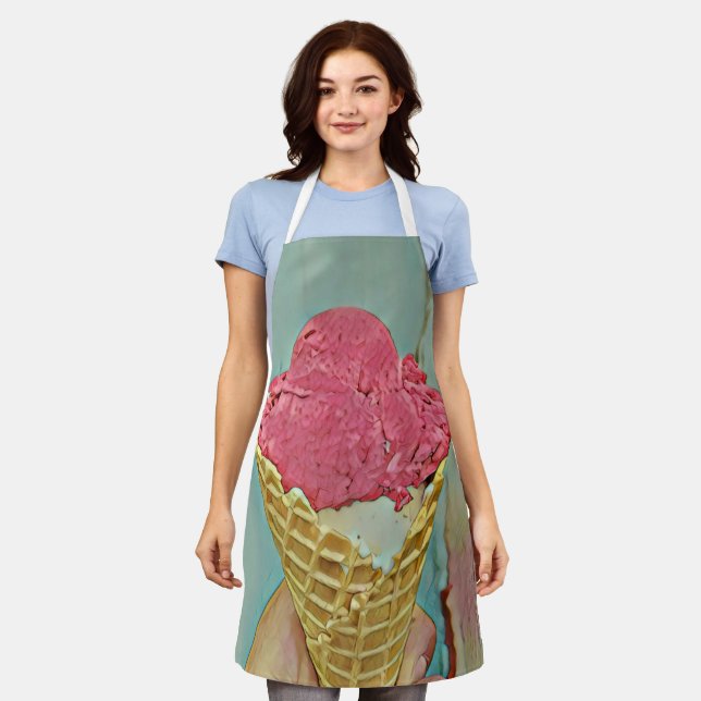 Ice cream birthday gift apron (Worn)