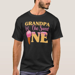 Ice Cream Birthday Girl Men  Grandpa Of The Sweet  T-Shirt