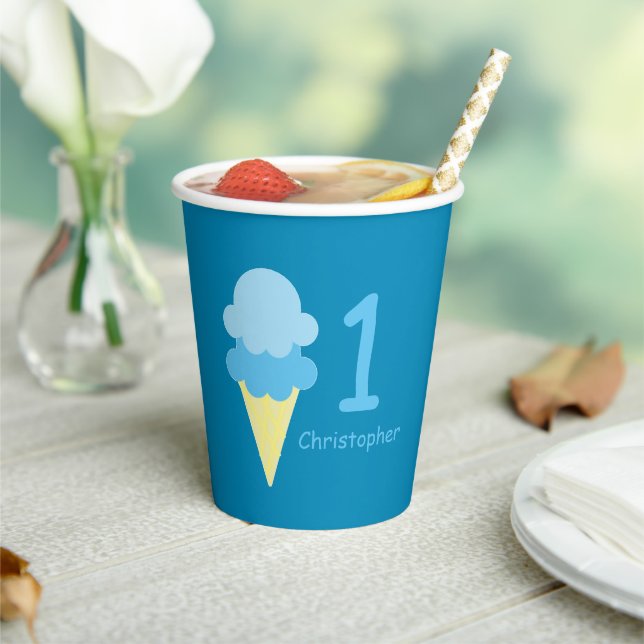 Ice Cream Birthday Paper Cups (Insitu)