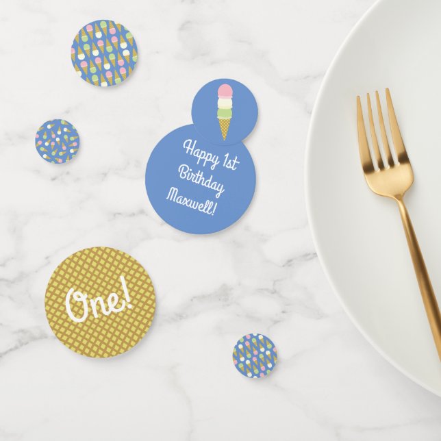 Ice Cream Birthday Party Confetti (Group)