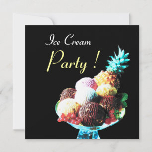 ICE CREAM BIRTHDAY PARTY INVITATION