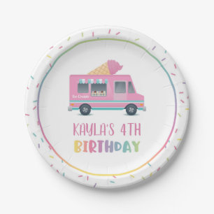 Ice Cream Birthday Plate