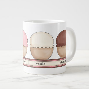 Ice Cream Bowl with handle Large Coffee Mug