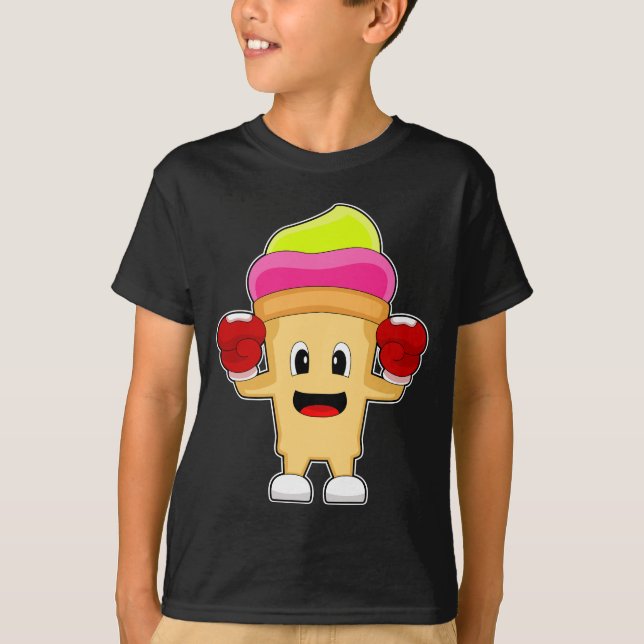 Ice cream Boxer Boxing gloves Boxing T-Shirt (Front)