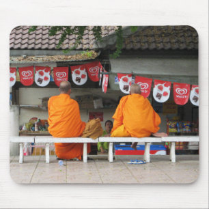 Ice Cream Break ... Buddhist Monks Thailand Mouse Mat