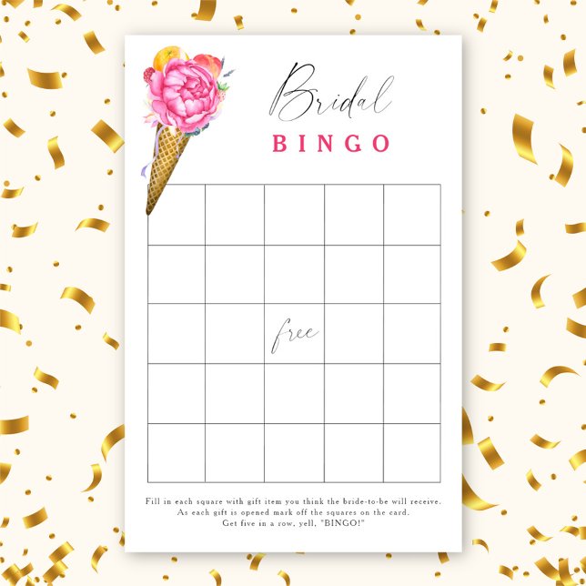 Ice cream - Bridal shower bingo game (Creator Uploaded)