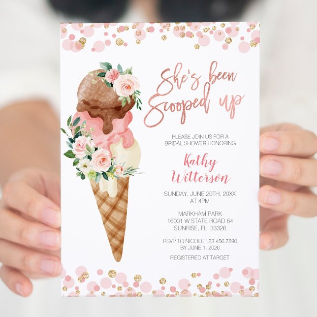 Ice Cream Bridal Shower  Invitation (Creator Uploaded)
