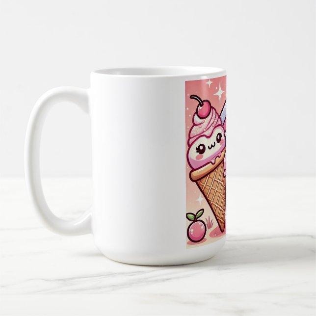 ice cream bunny coffee mug (Left)