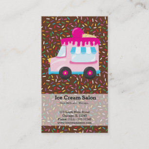 Ice cream business business card