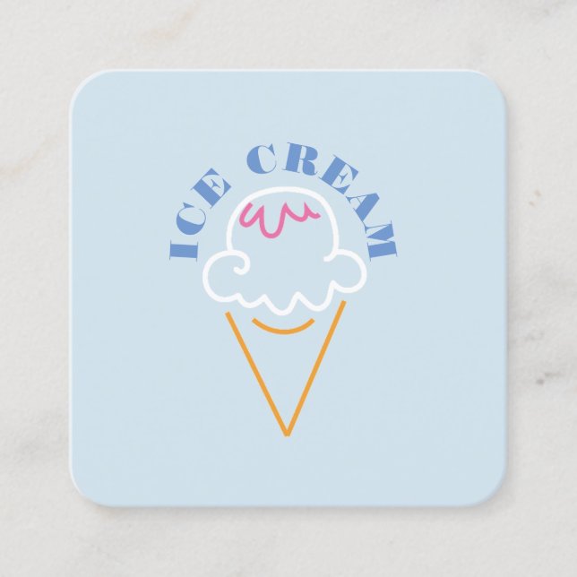 Ice cream business card (Front)