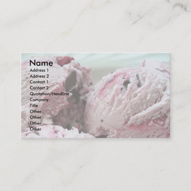 Ice Cream Business Cards 001 (Front)