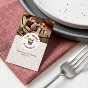 Ice Cream Business   Delicious Dessert Cream Business Card