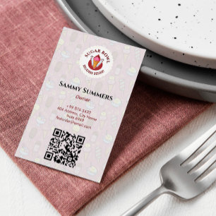 Ice Cream Business   Delicious Dessert Flavours Business Card