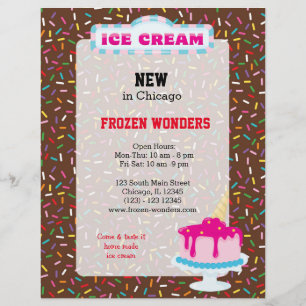 Ice cream business flyer