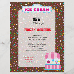 Ice cream business flyer