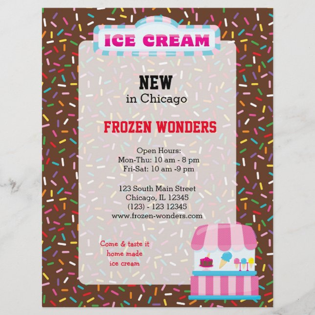 Ice cream business flyer (Front)