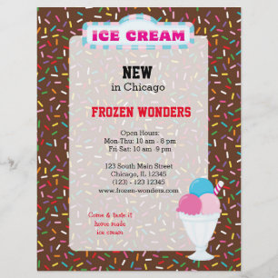 Ice cream business flyer