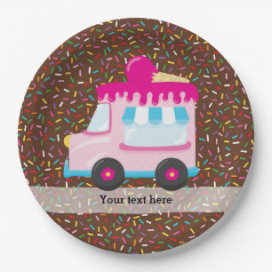 Ice cream business paper plate
