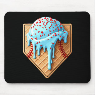 Ice Cream Bysebyll Drip Home Plate Dripping 1 Mouse Mat