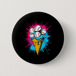 Ice Cream Bysebyll Drip Watercolor Men Youth Boys 6 Cm Round Badge