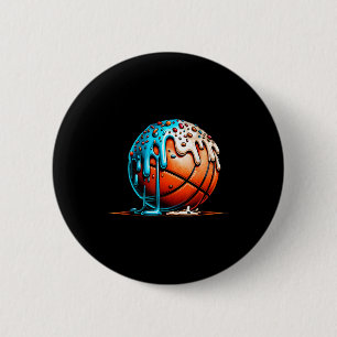 Ice Cream Bysketbyll Drip Boys Girls Kids Bysketby 6 Cm Round Badge