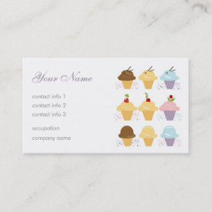 Ice-Cream Cafe Business Card