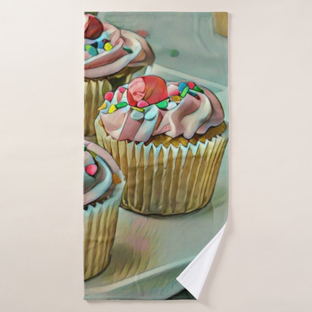 Ice cream cake bath towel set (Bath Towel)