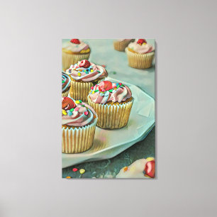 Ice cream cake canvas print
