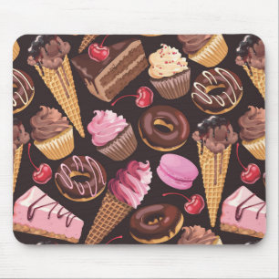Ice Cream, Cake, Cupcakes and Cheesecake Delight Mouse Mat