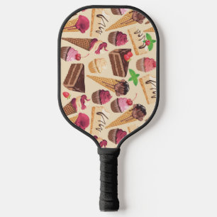 Ice Cream, Cake, Cupcakes and Cheesecake Delight Pickleball Paddle