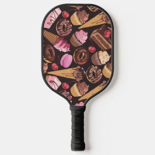Ice Cream, Cake, Cupcakes and Cheesecake Delight Pickleball Paddle
