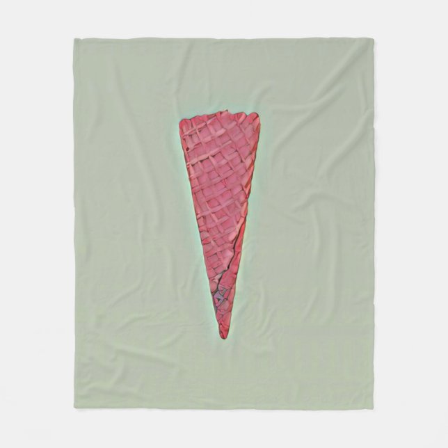 Ice cream cake fleece blanket (Front)