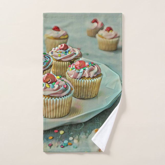 Ice cream cake hand towel (Hand Towel)