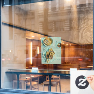 Ice cream cake window cling