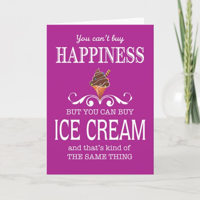 Ice Cream Card (Front)