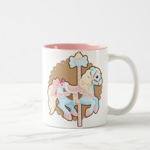 Ice Cream Carousel Two-Tone Coffee Mug