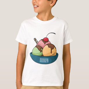 Ice cream cartoon illustration T-Shirt