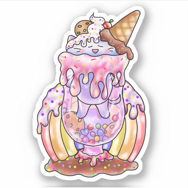 Ice cream Cat Float | (Front)