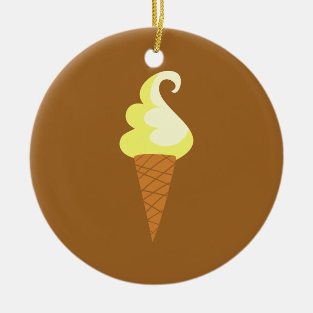 Ice Cream Ceramic Tree Decoration (Front)