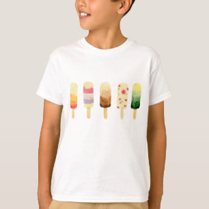 Ice Cream Colourful Watercolor T-Shirt