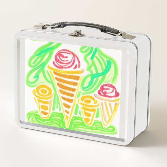 Ice cream concept art metal lunch box (Front)
