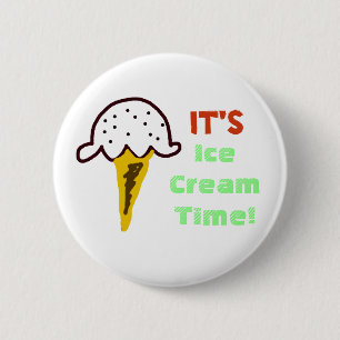Ice Cream Cone 6 Cm Round Badge