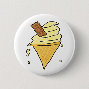 Ice Cream Cone 6 Cm Round Badge