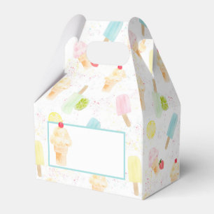 Ice Cream Cone and Popsicle Favour Boxes