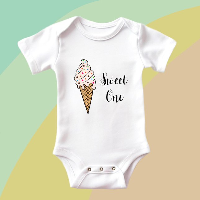 Ice cream cone  baby bodysuit (Creator Uploaded)