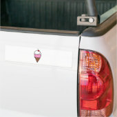 Ice Cream Cone Bumper Sticker (On Truck)