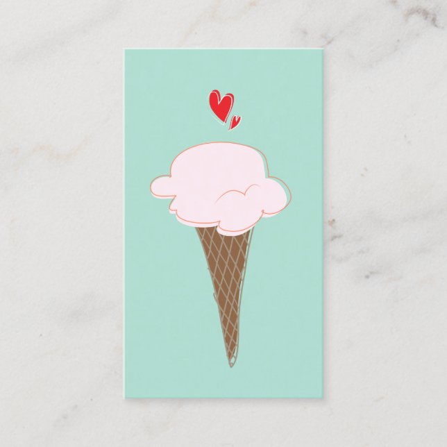  Ice Cream Cone Business Card (Front)