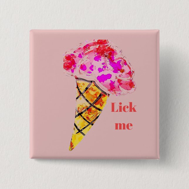 Ice Cream Cone Button (Front)