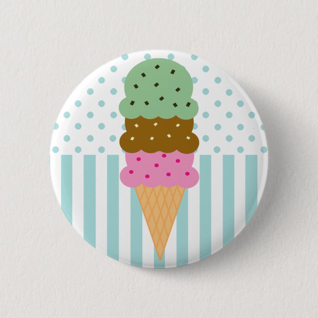 Ice Cream Cone Button (Front)
