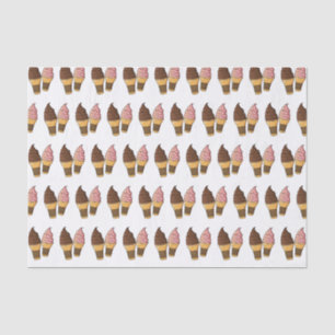 Ice cream cone cartoon illustration  tissue paper